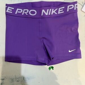 Nike Pro Purple 3” Athletic Shorts